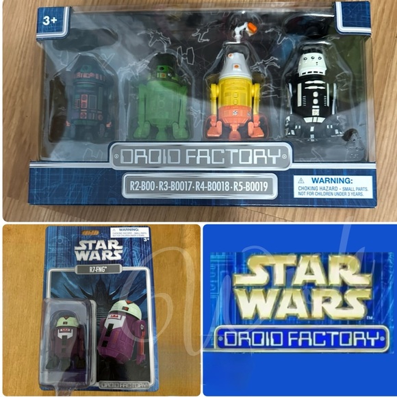 Star Wars Droid Factory R2-BOO, R2-BOO17, R4-BOO18, R5-BOO19, R7-FNG - Picture 1 of 13